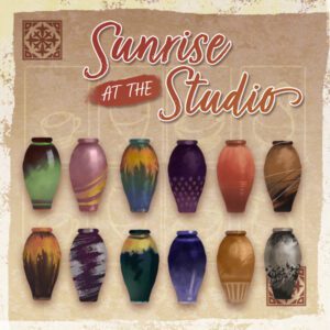 vases for sunrise at the studio